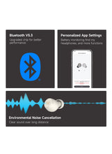 X3 Lite Bluetooth Earbuds, 6mm Dynamic Drivers, Super Bass, 18H Battery Life, IP55 Water Resistance, MIC ENC with Noise Reduction Algorithm, 60ms Ultra-Low Latency Game Mode, AI Clear Calls, Fast Charging (Grey) Grey