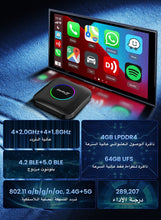 Led CarPlay Android 13 4+64GB/8+128GB smart systems ai Box QCM 6225 4g 64g wireless Android Auto CarPlay Youtube Netflix tv box for 98% car GMC Mazda Camry Hyundai Audi