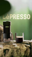 LePresso Professional Hand-Press Espresso Maker with 9 Bar Pump Pressure, Standard 51mm Portafilter, 80mL Water Tank Capacity, 15-18g Coffee Powder Capacity, 304 Stainless Steel & Aluminum Alloy Materials, Travel-Friendly Design, 2 Cups of Espresso - Black