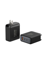 Super-Fast 100W GaN Wall Charger & Safety Protection & Multi-Port Functionality & UK, US, EU Plugf