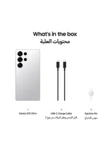 Galaxy S25 Ultra AI Dual SIM Titanium Whitesilver 12GB RAM 256GB 5G - Middle East Version