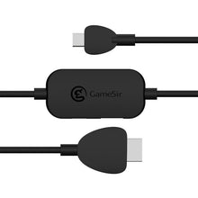GameSir USB-C to HDMI Adapter Cable with PD Fast Charging, Nintendo Switch Compatibility, 1920 × 1080p HDMI Port Resolution, USB-A 3.0 & Type-C Ports - Black