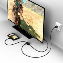 GameSir USB-C to HDMI Adapter Cable with PD Fast Charging, Nintendo Switch Compatibility, 1920 × 1080p HDMI Port Resolution, USB-A 3.0 & Type-C Ports - Black