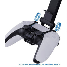 GameSir Portable Clip Mount for PS5 Game Controller, Mobile Phone Clamp Bracket Holder with Adjustable Stand for Playstation 5 Controllers