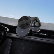 Levelo Siena 2-in-1 Wireless Car Charger with 15W Fast Wireless Charging, Detachable Watch Charger, Aluminum Alloy Cooling, Suction Mount, Efficient Heat Dissipation, Strong Magnet, Vertical & Horizontal Air Vents - Black