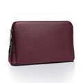 Green Lion London Smart Fingerprint Pouch with Genuine Cow Leather Material, Smart Fingerprint Lock, Water Resistant, Anti-Theft Protection, Easy to Handle - Dark Red