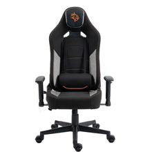 Porodo Gaming Professional Gaming Chair with Fabric+PU+Suede Covered Form, 2D Armrest, Lumbar Pillow Support, 160° Adjustable Backrest, Headrest Support - Black