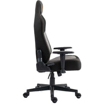 Porodo Gaming Professional Gaming Chair with Fabric+PU+Suede Covered Form, 2D Armrest, Lumbar Pillow Support, 160° Adjustable Backrest, Headrest Support - Black