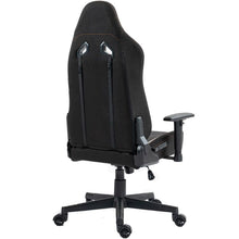 Porodo Gaming Professional Gaming Chair with Fabric+PU+Suede Covered Form, 2D Armrest, Lumbar Pillow Support, 160° Adjustable Backrest, Headrest Support - Black