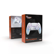 Porodo Gaming PS4 Wireless Controller with Cool Light Patterns, Customizable LED Light, Multi-platform Compatibility, Ergonomic Design, 20 Hours Working Time, 10m Working Distance, 2.5 Hours Charging Time, 1000mAh Battery Capacity - White
