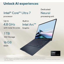 ASUS Zenbook 14 OLED Laptop - Intel Core Ultra 7 155H, 16GB RAM, 1TB SSD, Intel Arc Graphics, 14