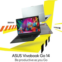 ASUS Vivobook Go 14 Laptop E1404FA, AMD Ryzen R5-7520U, 8GB RAM, 512GB SSD, AMD Radeon Graphics, 14-inch FHD, Windows 11 Home - Mixed Black