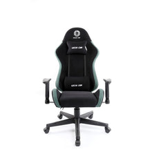 Green Lion ERGO X GCX44 Gaming Chair with Built-in Lumbar Arch, 121-131cm Height, Adjustable 2D Armrests, 360° Swivel Wheels, Removable Neck Pillow, 155° Backrest Recline - Green