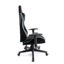Green Lion ERGO X GCX44 Gaming Chair with Built-in Lumbar Arch, 121-131cm Height, Adjustable 2D Armrests, 360° Swivel Wheels, Removable Neck Pillow, 155° Backrest Recline - Green