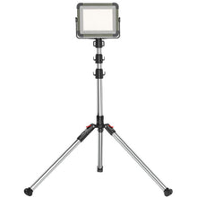 Green Lion Solar Camping Light with Power Bank Function, Up to 12 Hours Working Time, 4 Light Modes, 2.1m Maximum Adjustable Height, Digital Battery Display, 1500lm Brightness - Silver