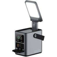 Green Lion Energy Max 60000mAh Power Station with 230W Total Output, Brightness of 700 Lumens, PD 140W, Digital Display, 100W Solar Input, QC 22.5W - Gray