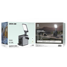 Green Lion Energy Max 60000mAh Power Station with 230W Total Output, Brightness of 700 Lumens, PD 140W, Digital Display, 100W Solar Input, QC 22.5W - Gray