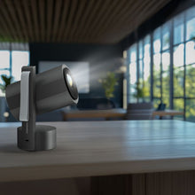 Porodo Full HD Portable Smart Projector with Auto-Focus & Keystone, 65W Power Consumption, 1080 pixels Resolution, Up to 150-inch Projection Size, 2 Hours Battery Life, 30000 Hours Light Source Life, 5000mAh Battery Capacity, 3-inch HD LCD Display, 250 ANSI Brightness, Bluetooth Version 5.0 - Gray
