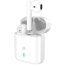 Porodo Soundtec PopWave True Wireless Deep Bass Earbuds with Voice Assistant, 200mAh Charging Case & 25mAh Earbuds Battery, Up to 4 Hours Working Time, 13mm Powerful Driver, Touch Control - White
