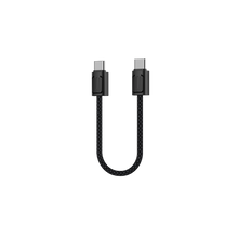 Porodo Chargeloop Keychain USB-C to USB-C Data Cable with 60W PD Output, 480Mbps Data Transfer Rate, 20cm Cable Length, Durable Zinc Alloy & Nylon Braided Material, High-Speed Charging, Compact Design - Black