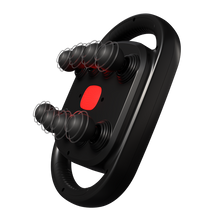 Porodo Lifestyle Power Pulse 8-Head Massage Gun with Red Light Therapy, 9 Speed Levels, 2 Hours Working Time, 3200 RPM Motor Speed, 25W Rated Power, 1500mAh Battery Capacity, USB-C Charging Port, Timed Massage Sessions, Deep Muscle Relief - Black