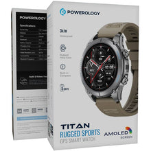 Powerology Titan Rugged Sports GPS Smart Watch with 1.43