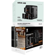 Green Lion Double-Decker Pro Digital Air Fryer with 2× 5.6L Capacity, 6 Preset Programs, 2400W Power, PP + Aluminum + ABS & PC Material, 0-60 Minutes Frying Time, Up to 230°C Temperature, BS Plug 90cm Power Cord, LED Touch Display - Black