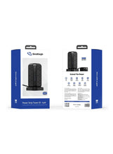 PowerStrip Tower 3250W GaN Extension with Safety Protection and Wireless Fast-Charge Functionality