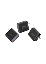 Super-Fast 100W GaN Wall Charger & Safety Protection & Multi-Port Functionality & UK, US, EU Plugf