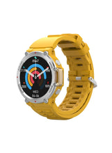 SW02 Vintage Smart Watch with Water Resistant, NFC Payment, and Sleep, Heart Rate, Pressure, and Oxygen Monitoring - Yellow