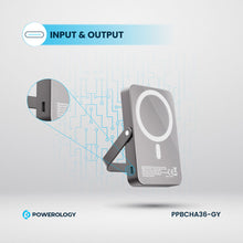 [PPBCHA36-GY] Powerology 10000mAh MagSafe Power Glass Surface (Gray)