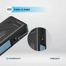 Powerology 27000mAh Solar Wireless Charging Power Bank - Black