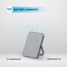 [PPBCHA36-GY] Powerology 10000mAh MagSafe Power Glass Surface (Gray)