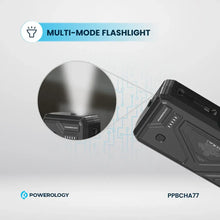 Powerology 27000mAh Solar Wireless Charging Power Bank - Black