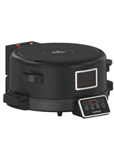 BakeMaster Electric Pizza Oven with LED Touch Control, Timer and Adjustable Heat, Non-Stick Surface, Soft Closing Mechanism, On-Off Switch and Multi-Purpose Functionality Multi-Purpose Oven with Non-Stick Plate & Cool-Touch Handles