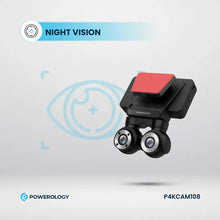 Powerology Dual Lens Dash Camera - Black