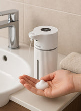 Soap Dispenser with Adjustable Foam Levels, Wide Compatibility, Infrared Sensor, Rechargeable, Waterproof Design and Touch-Less Functionality Foam Lux Automatic