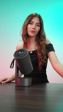 Porodo Full HD Portable Smart Projector with Auto-Focus & Keystone, 65W Power Consumption, 1080 pixels Resolution, Up to 150-inch Projection Size, 2 Hours Battery Life, 30000 Hours Light Source Life, 5000mAh Battery Capacity, 3-inch HD LCD Display, 250 ANSI Brightness, Bluetooth Version 5.0 - Gray