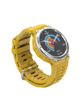 SW02 Vintage Smart Watch with Water Resistant, NFC Payment, and Sleep, Heart Rate, Pressure, and Oxygen Monitoring - Yellow