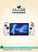 Renewed - Rog Ally RC71L White Gaming Laptop Handheld 7-inch With Touch Screen Fingerprint 120Hz 7Ms, AMD Ryzen Z1 Extreme Processor/Quad Core/16GB RAM/512GB SSD/Windows 11 Home/Radeon Graphics English white