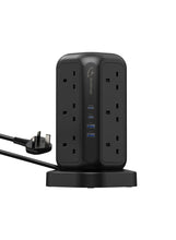 PowerStrip Tower 3250W GaN Extension with Safety Protection and Wireless Fast-Charge Functionality