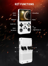 R36S Handheld Game Console, 3.5 Inch IPS Screen Open Source Linux System R36S Game Console, 64G TF Card 10+ Emulator Consola R36S with dual 3D joysticks for boys and girls