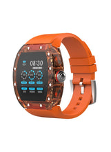 SW01 Lucid Smart Watch with Water Resistant, NFC Payment, and Sleep, Heart Rate, Pressure, and Oxygen Monitoring - Orange