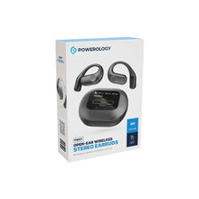 [PWLAU007] Powerology Air Conduction ENC TWS Earbuds and Charging Case with Display 60mAh - Black