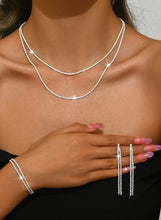 925 Sterling Silver Jewelry Set Elegant for Bridal Look Ideal as Wedding Gifts Trendy Accessories