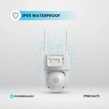 [PPBCHA73] Powerolgoy Built-In Solar Pan & Tilt Outdoor Camera - White
