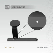 Levelo Quantum 3 in 1 Wireless Charger - Black