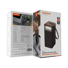 Porodo 60000mAh Power Bank Multi-Device PD Charging - Black