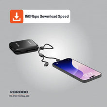 [PD-PBFCH064-BK] Porodo 4G LTE | WiFi 6 Pocket Router - Black